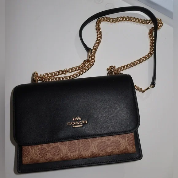 Coach Black and Brown Crossbody Bag - Picture 2 of 15